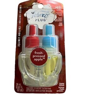 Febreze PLUG Fresh-Pressed Apple Scented Oil Refill 26mL Limited Edition 1 Count